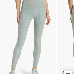Gray High-Waisted Leggings